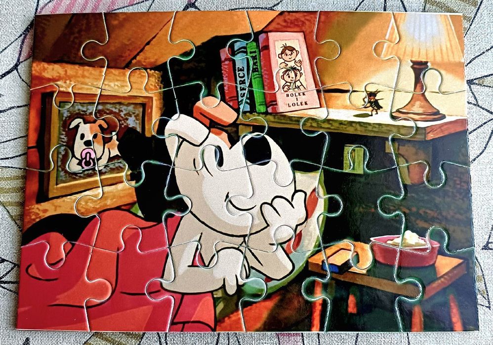 Reksio PRL retro prezent polskie bajki dobranocka poduszka kubek puzzl