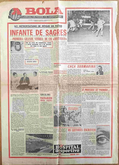 Hóquei em patins - entrevista com os gémeos Gomes da Costa - Infante Sagres.outubro.1971