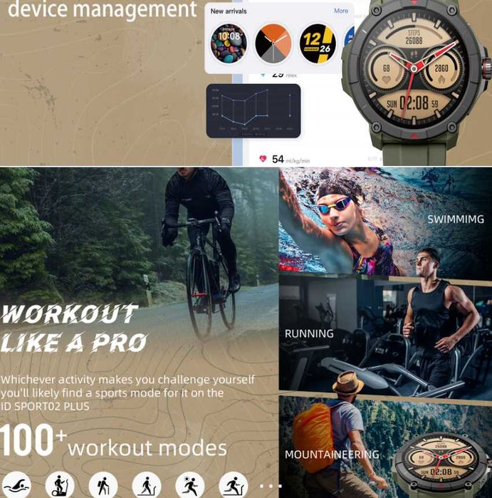 Смарт часы MASX Oasis X Cпортивные тактические часы GPS Smart IP68