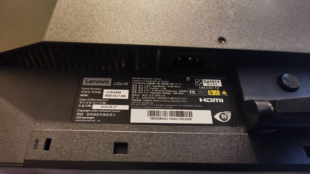 Lenovo L22e-20 Monitor
