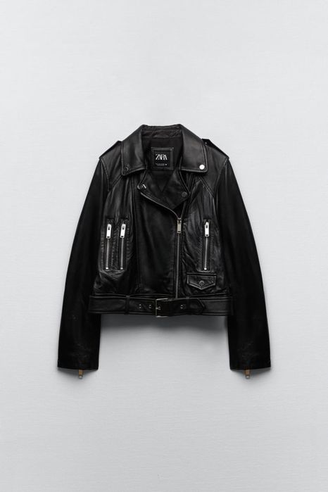 Zara нова косуха шкіряна куртка