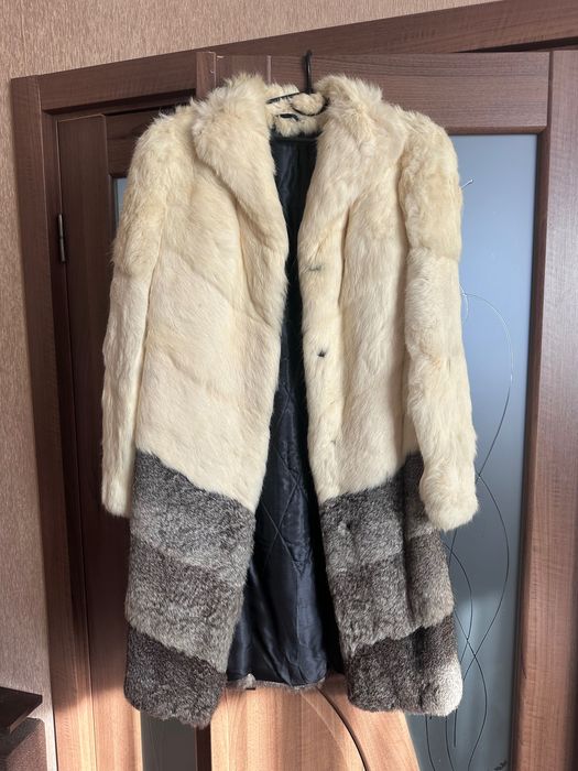 Шуба з шкіри кролика