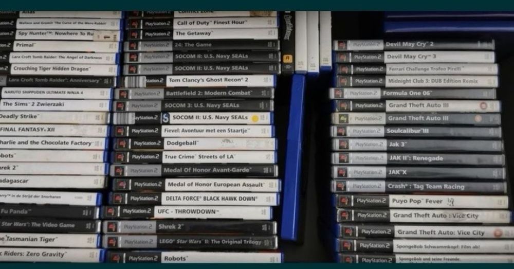 Gry ps2, tekken, nfs, Gran turismo, medal of honor, PlayStation, crash