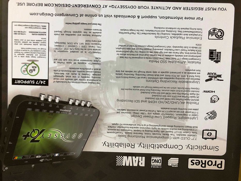 Convergent Design Odyssey7Q+ накамерний монітор-рекордер