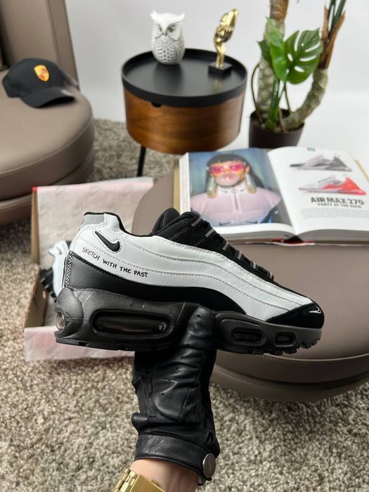 SALE! Nike Air Max 95 Black White 41 42 43 44 45 найк аір макс