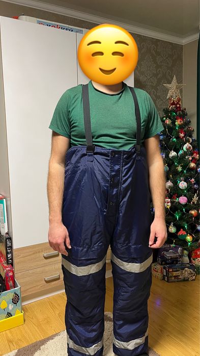 Чоловічі зимові штани рибацькі рибальські комбез