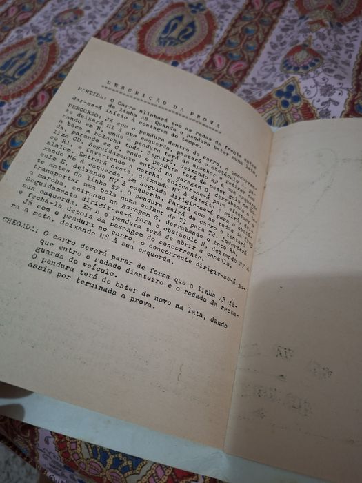 Abrantes folheto de evento automóvel em  1973