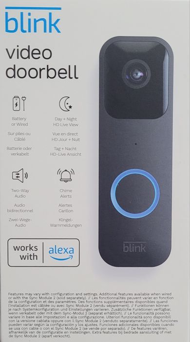Campainha Inteligente Blink Video Doorbell (Alexa)