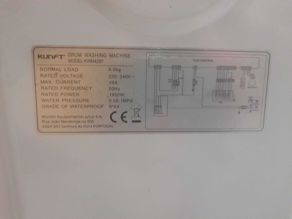 Maquina de lavar roupa Kunft A++ 6kg