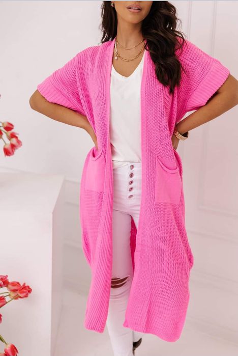 Kardigan/sweter Mona Maxi -Plus Size