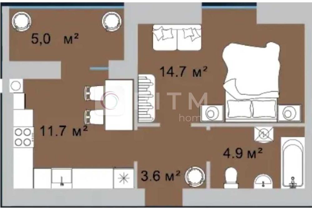 Продаж 1-кімнатних квартир у ЖК Okrug Residence
