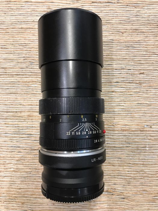 Leica Elmarit-R 135mm f2.8 (adaptador sony e-mount) Lente Objectiva