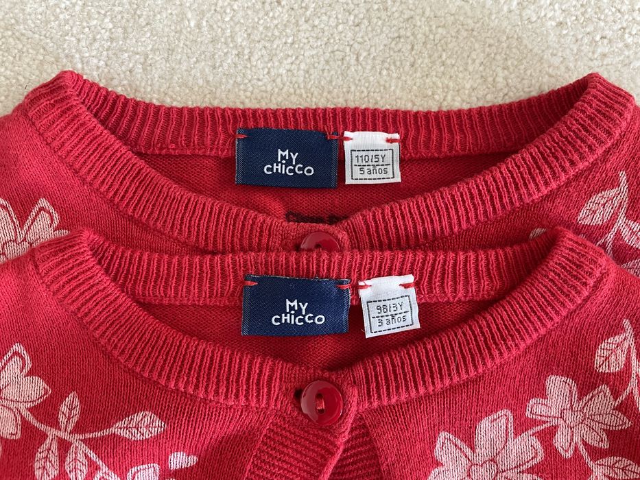 Casacos de malha Chicco 3 e 5 anos