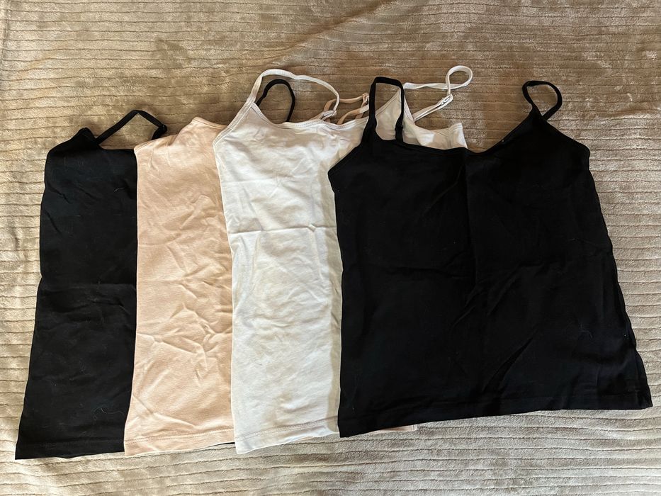 Майки жіночі на бретелях XS–S | базові | 4 шт
