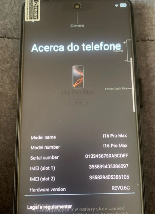 I16 pro max novo em caixa