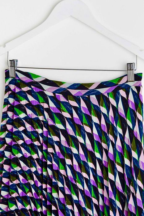 solejka ,,Oliver Bonas"  plisowana midi spódnica wzór 36/S  UK 8