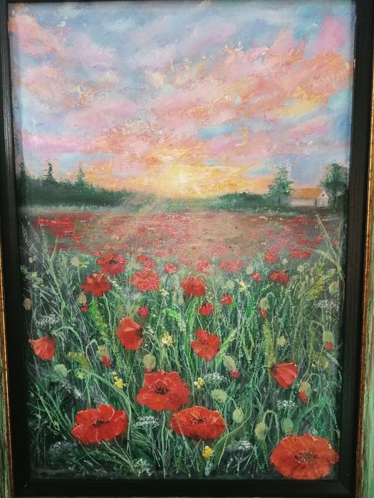 Продаю картину маслом Маковый закат