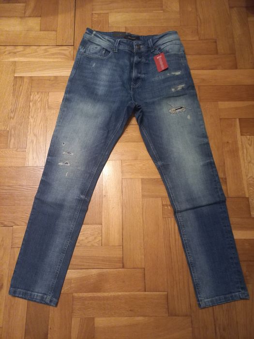 Spodnie Smog/ Denim  31/32 New Yorker
