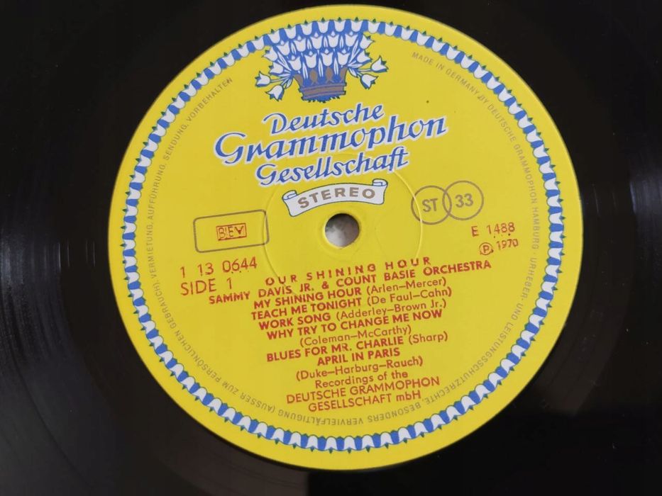 Sammy Davis Jr. And Count Basie – Our Shining Hour. 1970. Ex-