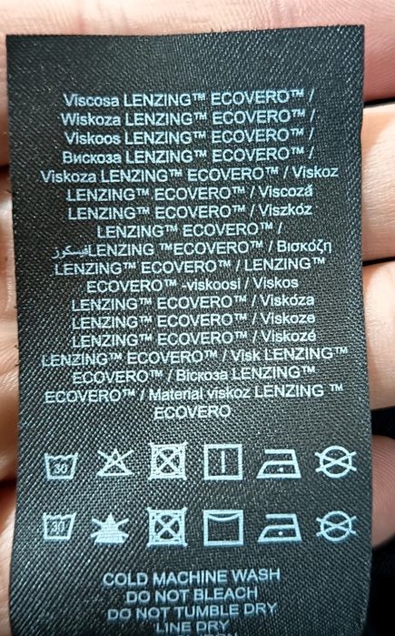 Pieces Bluzka Damska Czarna PC Paola LS Top EcoVero Nowa Metka R. S