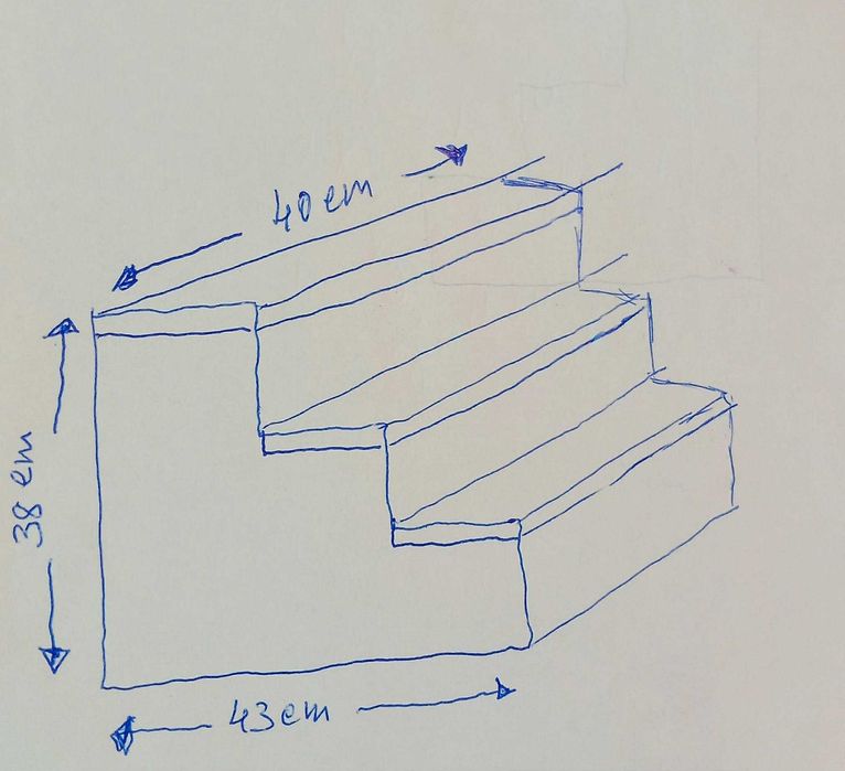 Escadas Pet's com arrumação