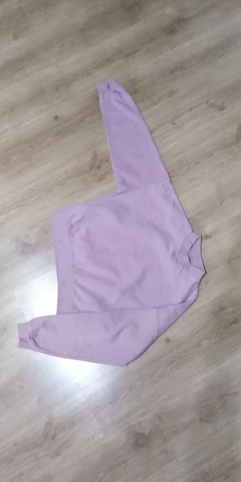 różowy sweter oversize półgolf