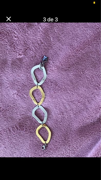 Pulseira em aco senhora