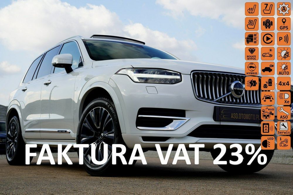 Volvo XC 90 RECHARGE panorama FUL LED 7-os wentylacja nawi KAMERY pneumat MAX OP.