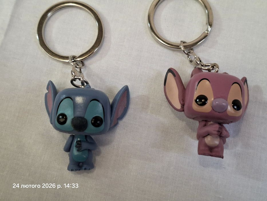 Фигурки брелоки фанко поп Стич и Энджел Ангел  Лило и Стич Lilo Stitch