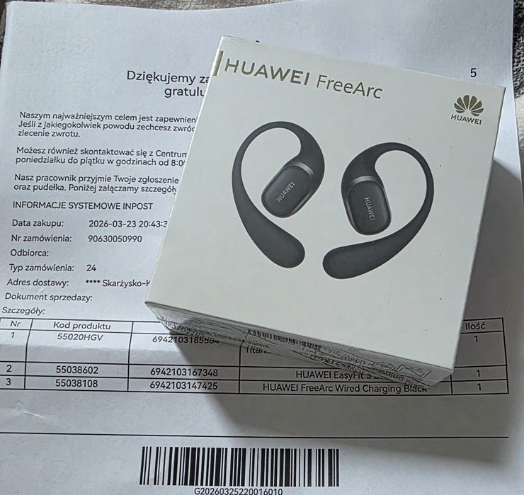 Mam do sprzedania Nowe!  Słuchawki Huawei freeArc