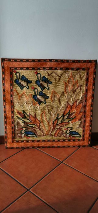 Tapete/Quadro de Arraiolos feito à mão