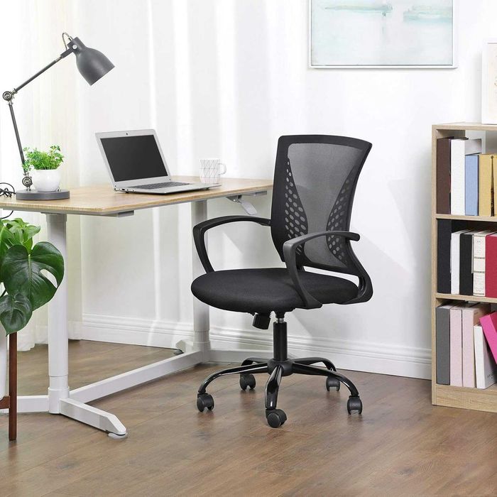 Nowe krzesło biurowe / obrotowe / ergonomiczne / fotel / SONGMICS / W894!