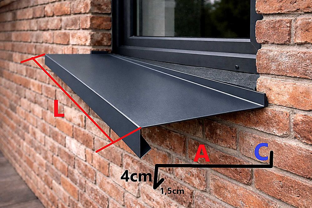 parapety powlekane wszystkie kolory aluminiowe, stalowe,