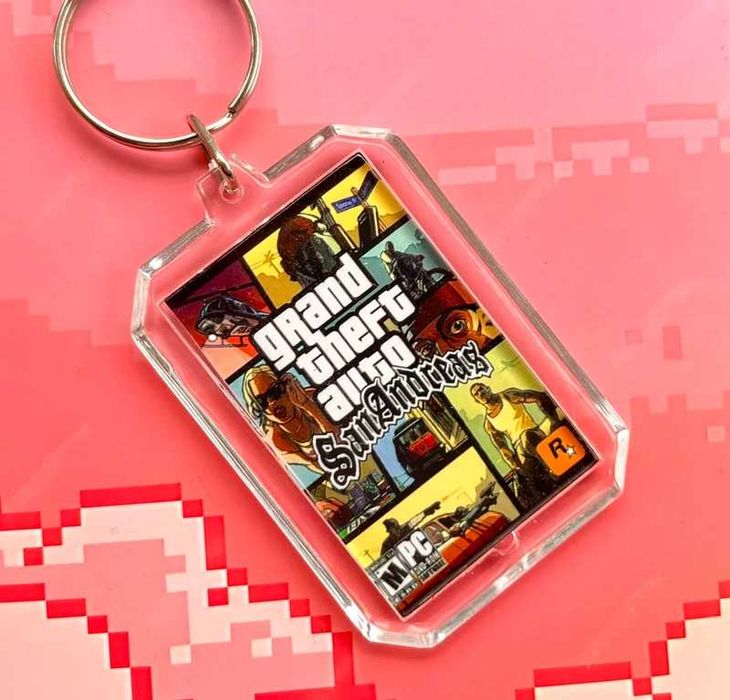 Brelok GTA San Andreas - mini okładka gry PC