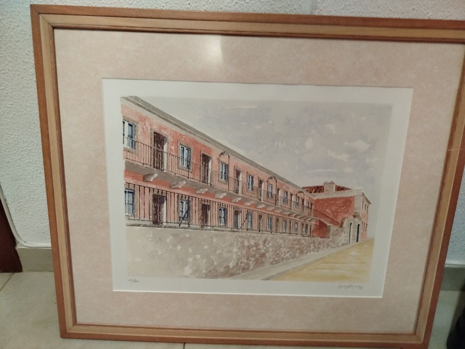 Vendo excelente lote de 3 quadros/obras originais (gravuras e litografias assinadas e numeradas), todas emolduradas com vidro e em ótimo estado