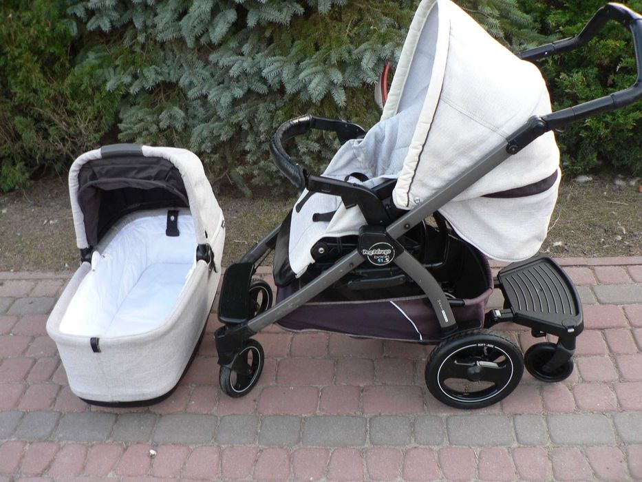 Wózek 2 w jednym + dostawka