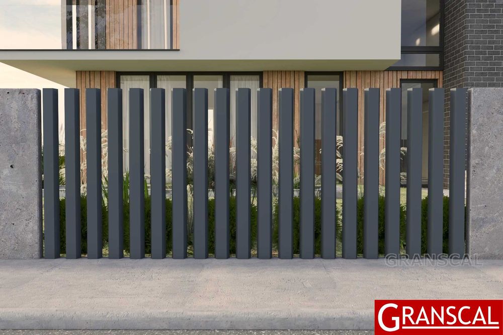 Ogrodzenie aluminiowe nowoczesne brama przesuwna furtka płot Poznań