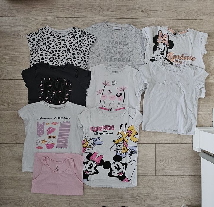 Zestaw 9 t-shirtów rozm. 134