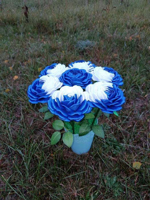 Букети з атласної стрічки