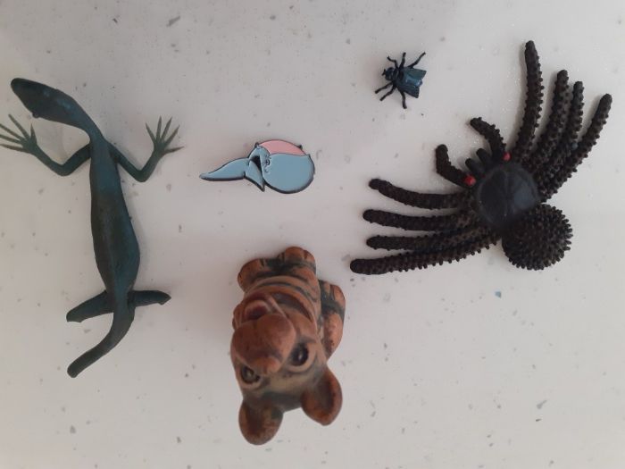 Lote de animais de borracha ANTIGOS