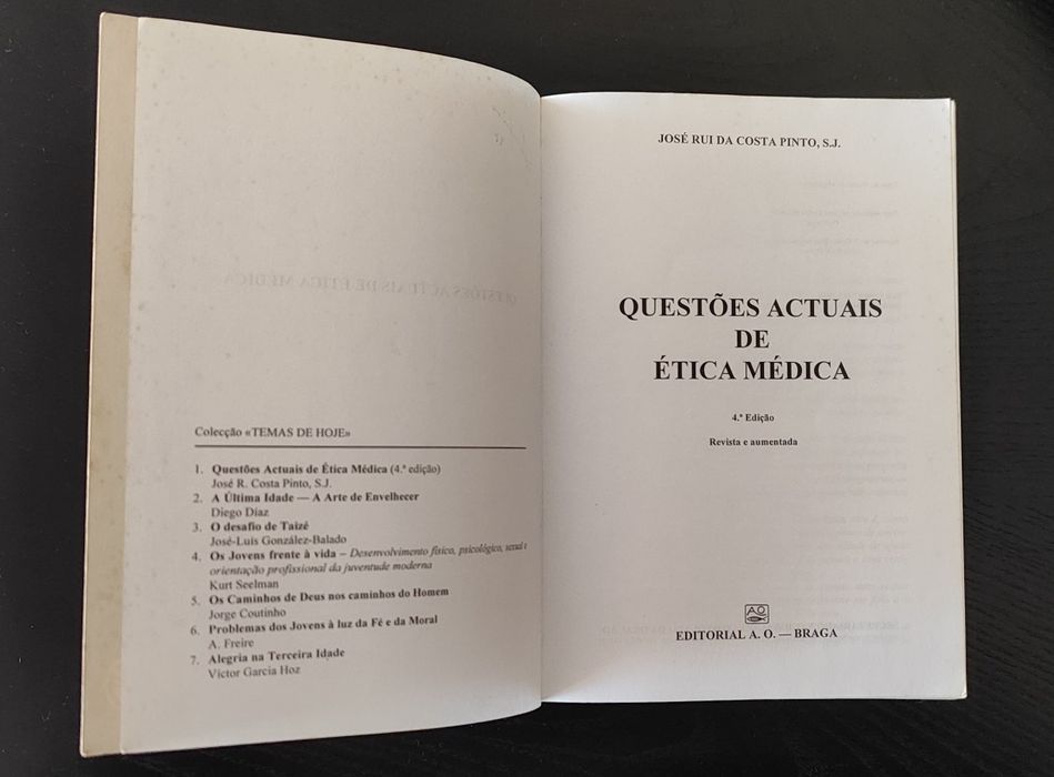 Questões atuais de Ética Médica - José Rui da Costa Pinto