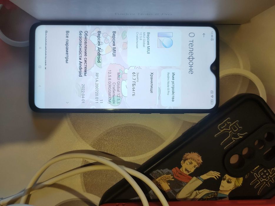 Продам xiaomi redmi note 8 pro 6/64 пам'ять в дуже доброму стані