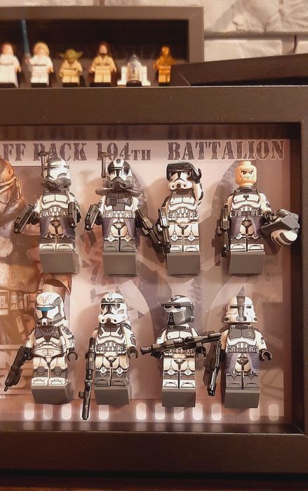 Figurki Star Wars RAMKA z 8 figurkami WOLFF PACK 104th Battalion CW