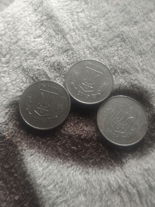 Продам монети 5 копійок, 2006, 2013, 2014