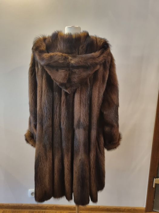 Futro norki naturalne włoskie