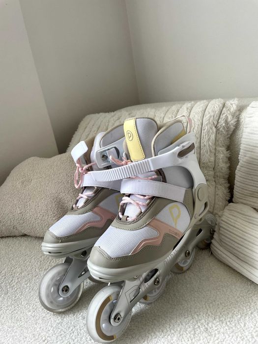 Rolki Playlife Cloud - Biało/Piaskowe