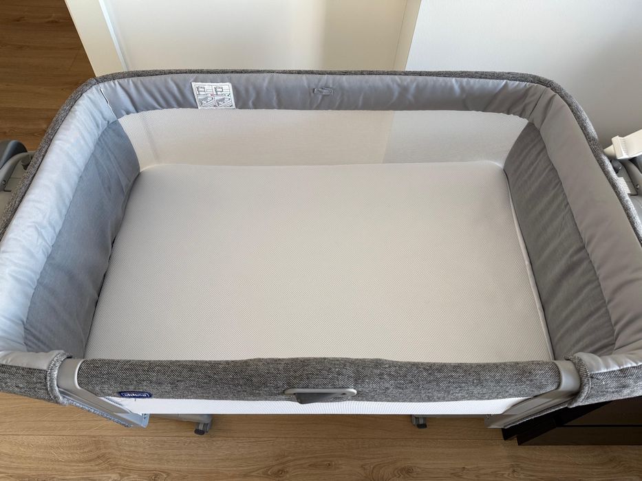 Berço Chicco Next2ME MAGIC EVO cinzento COMO NOVO