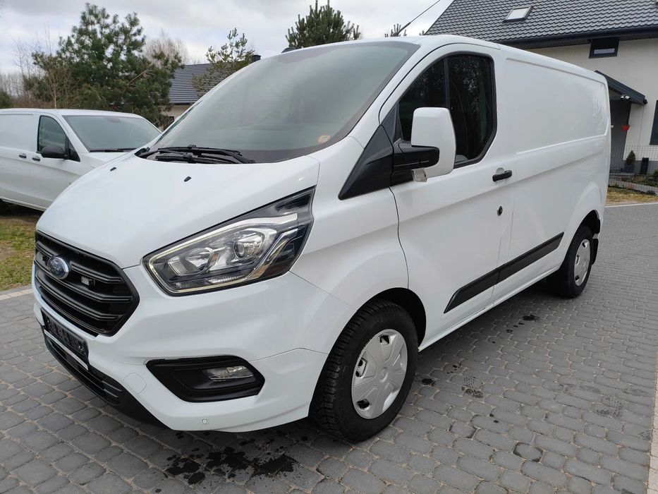 Ford TRANSIT CUSTOM 2021r 2,0 TDCI 130KM L1H1 EURO 6 LEDY CENA BRUTTO VAT 23%  KLIMA Hak Webasto Czujniki Parkowania Grzana Szyba
