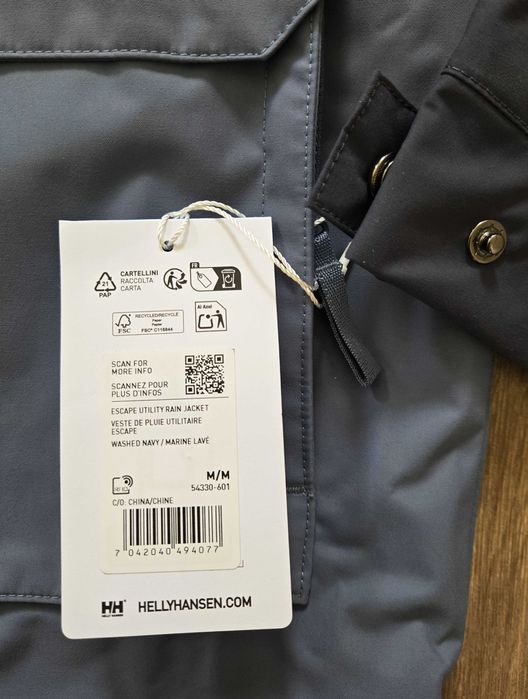 Nowa kurtka Helly Hansen Escape M (Slate Blue) outdoor waterproof
