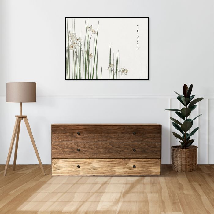 Plakat 30x20cm Jonquil, Bijutsu Sekai Japoński Vintage